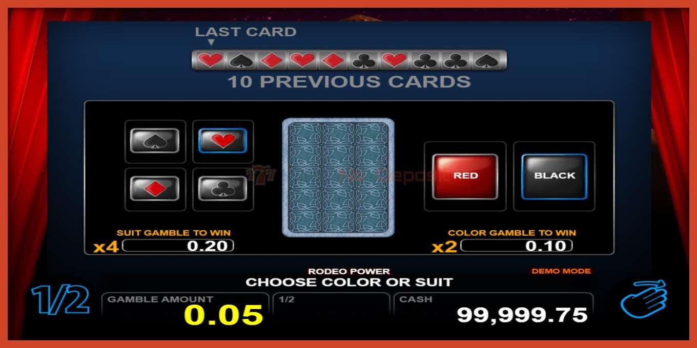 Slot screenshot: Rodeo Power no deposit, number - 3