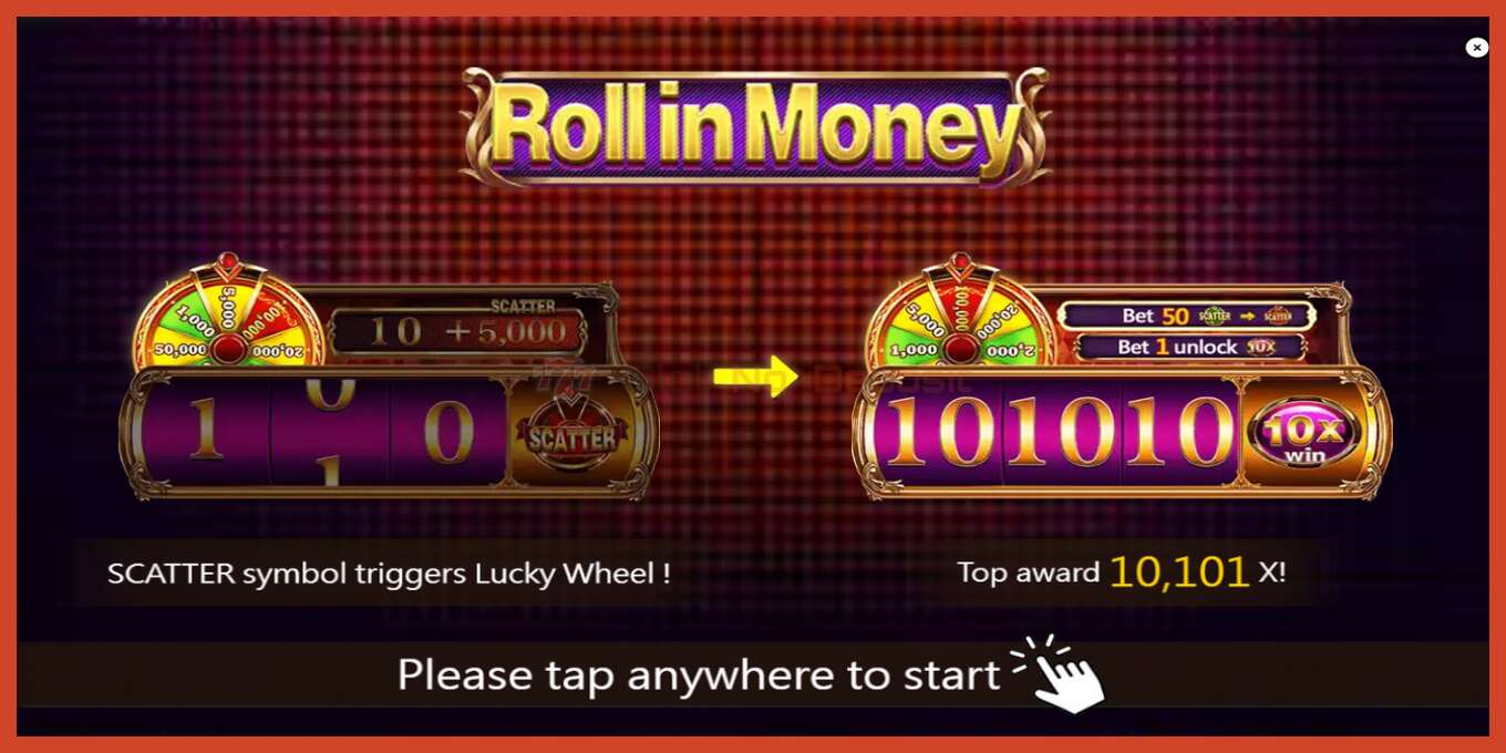 Slot-Screenshot: Roll in Money keine anzahlung, nummer - 1