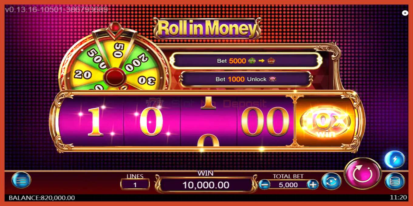 Slot-Screenshot: Roll in Money keine anzahlung, nummer - 4