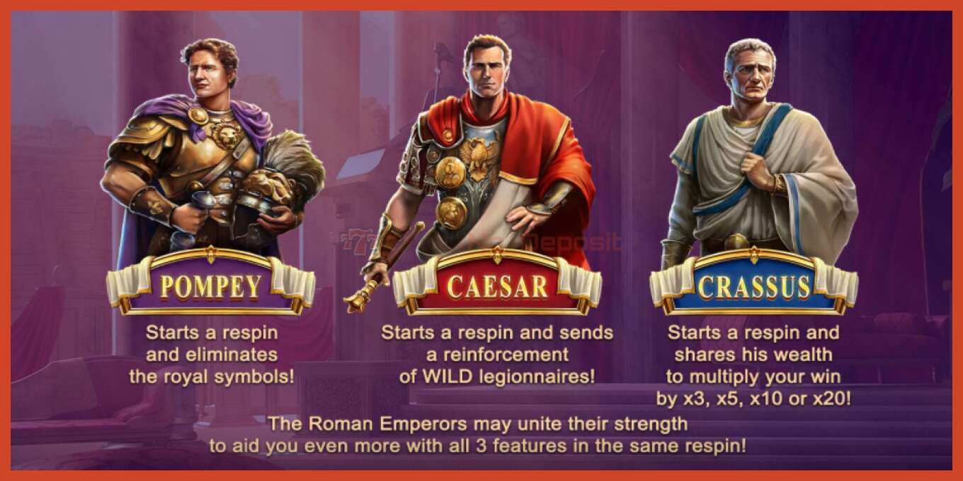 Скриншоти слот: Roman Emperors амонат нест, рақам - 5