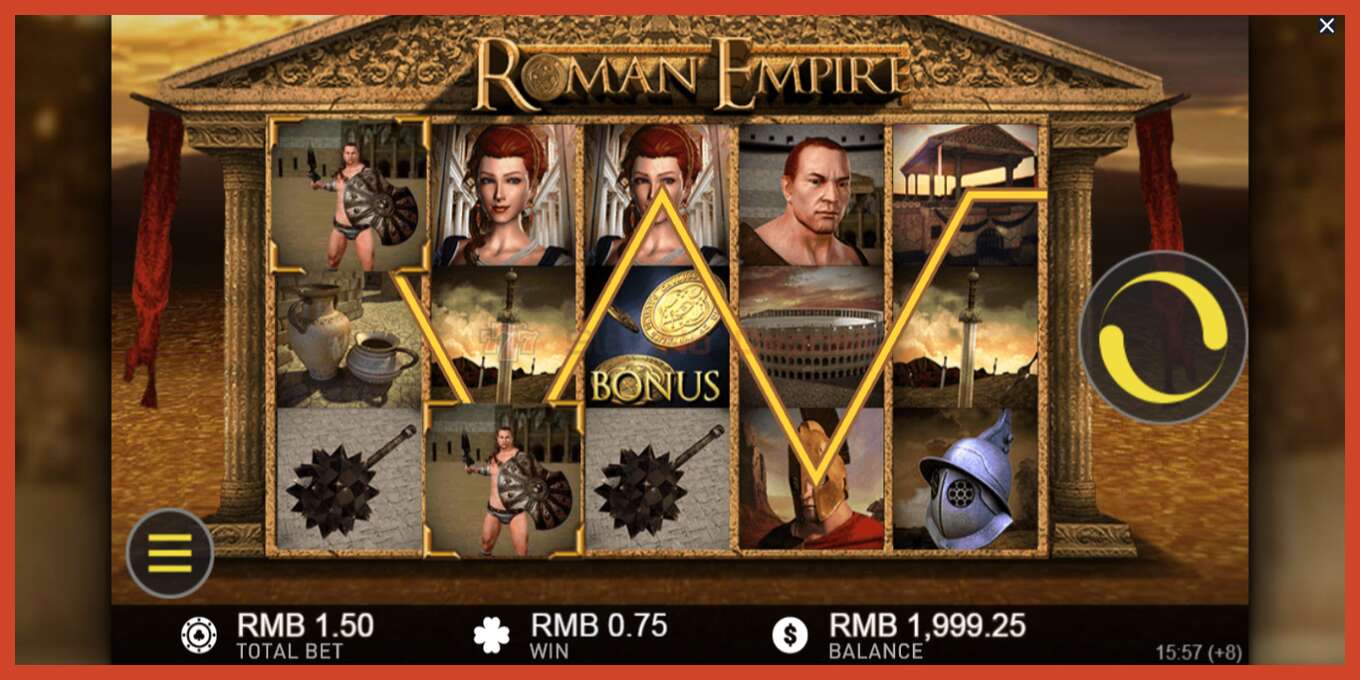 Slot screenshot: Roman Empire no deposit, number - 3