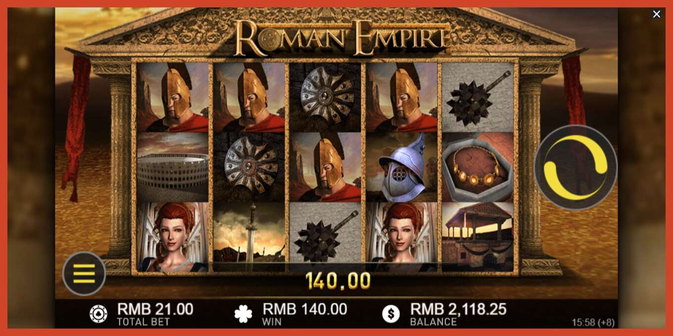 Slot screenshot: Roman Empire no deposit, number - 4