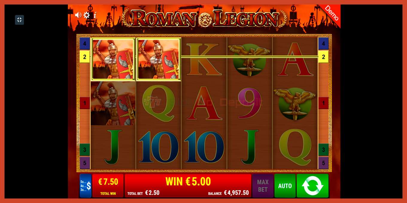 Slot screenshot: Roman Legion no deposit, number - 5