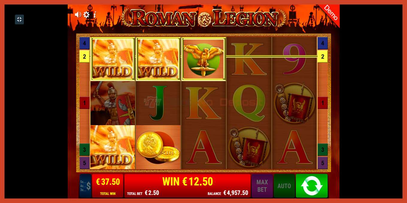 Slot screenshot: Roman Legion no deposit, number - 6