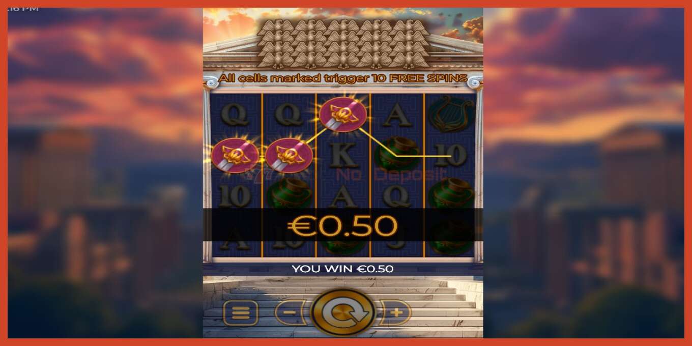 Slot screenshot: Roman Spins no deposit, number - 2