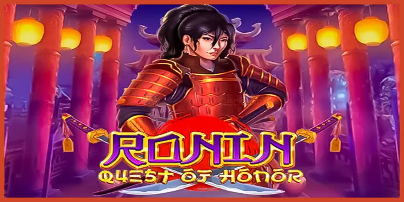 Slot screenshot: Ronin - Quest of Honor no deposit, number - 1