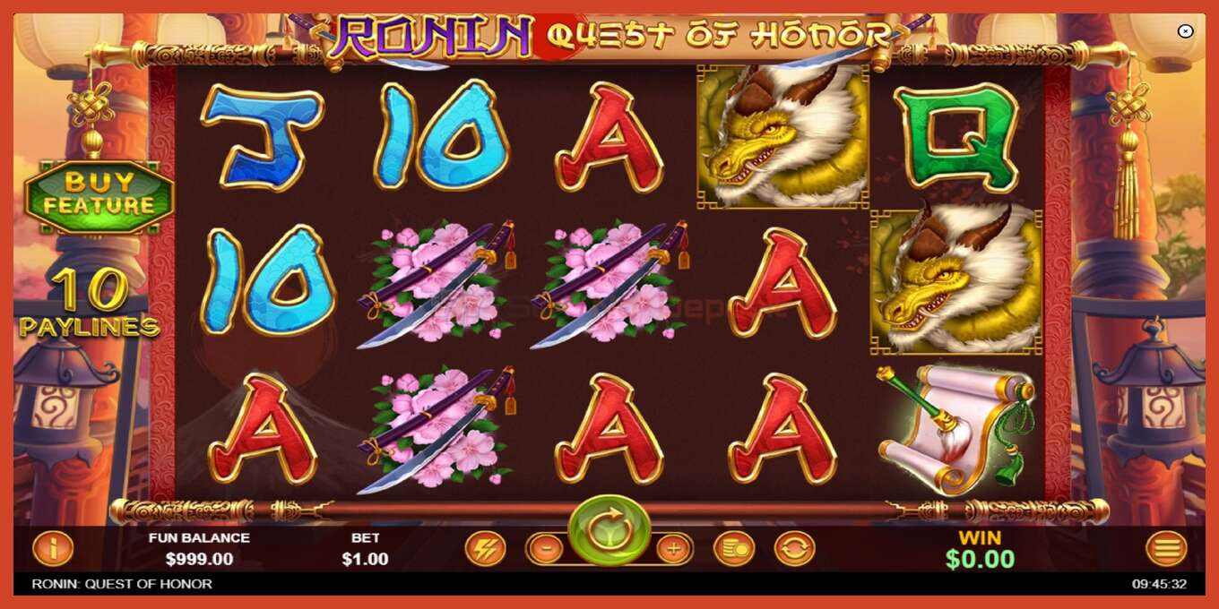 Slot screenshot: Ronin - Quest of Honor no deposit, number - 2