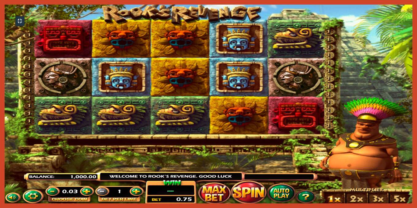 Slot screenshot: Rooks Revenge no deposit, number - 1