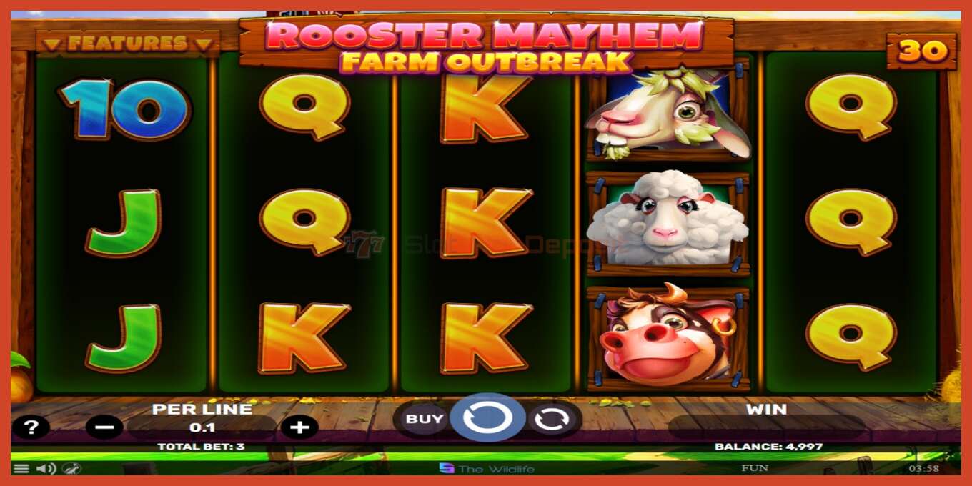 צילום מסך של חריץ: Rooster Mayhem Farm Outbreak ללא פיקדון, מִספָּר - 2