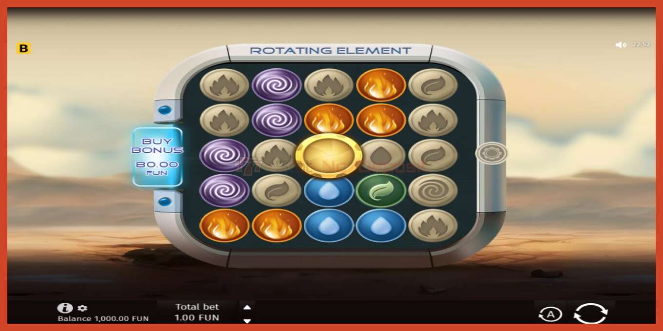 Slot screenshot: Rotating Element hakuna amana, nambari - 1