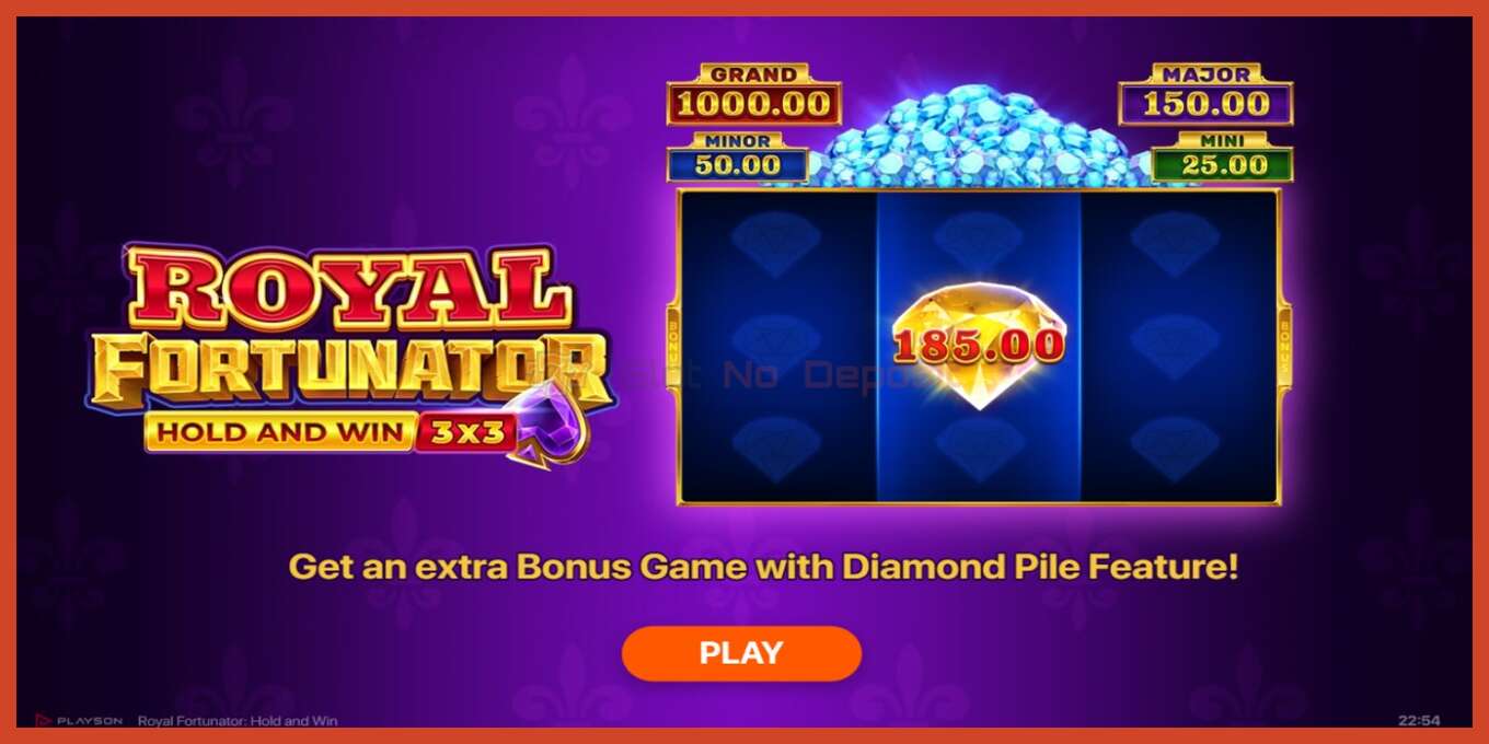 Slot screenshot: Royal Fortunator: Hold and Win no deposit, number - 1