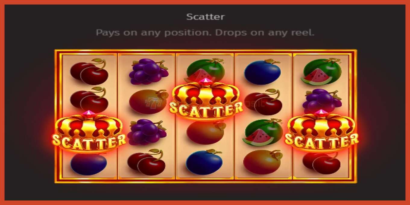 Slot screenshot: Royal Fruits Multilines no deposit, number - 5