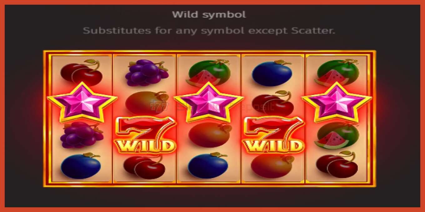 Slot screenshot: Royal Fruits Multilines no deposit, number - 6