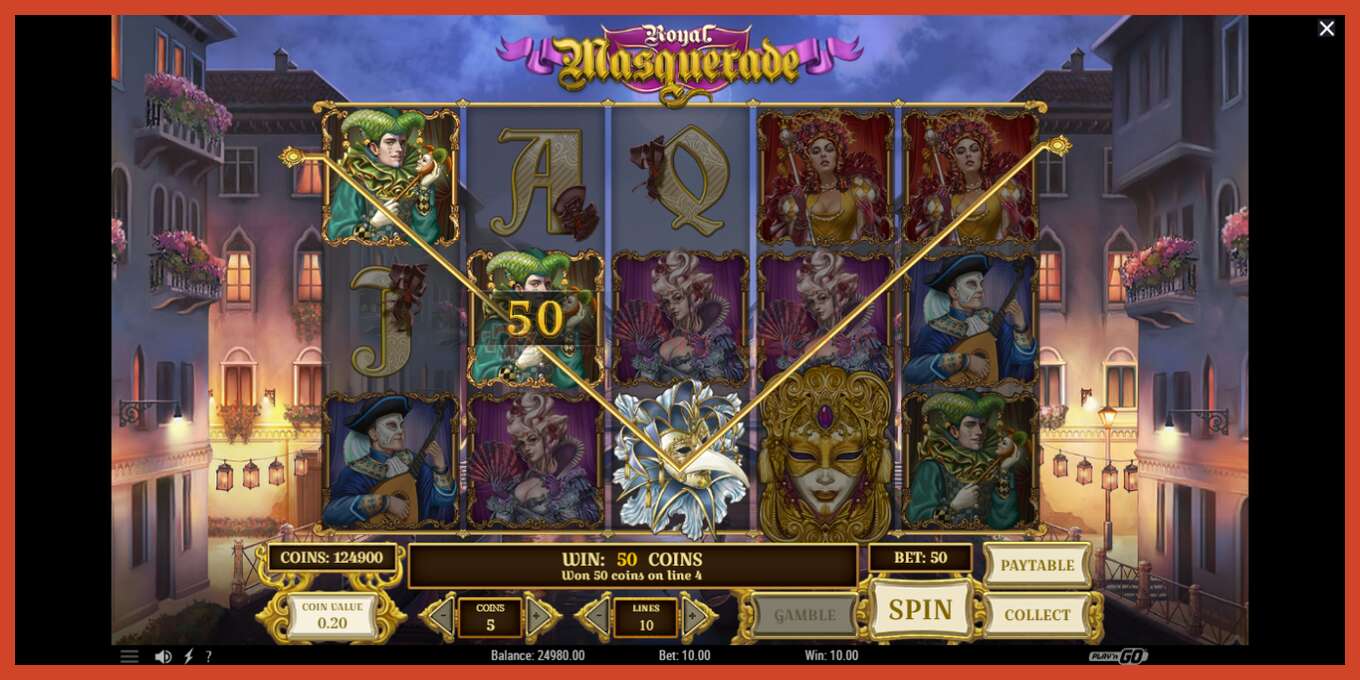 Slot screenshot: Royal Masquerade no deposit, number - 3