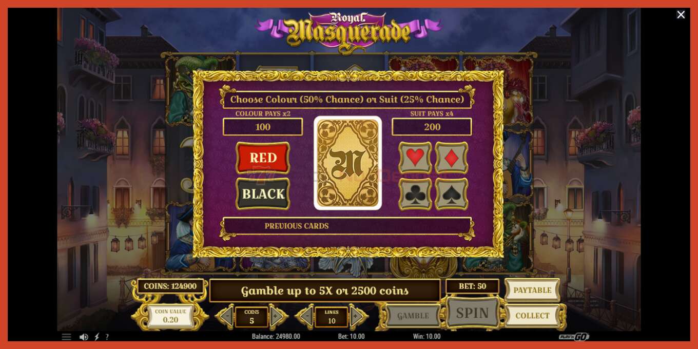 Slot screenshot: Royal Masquerade no deposit, number - 4