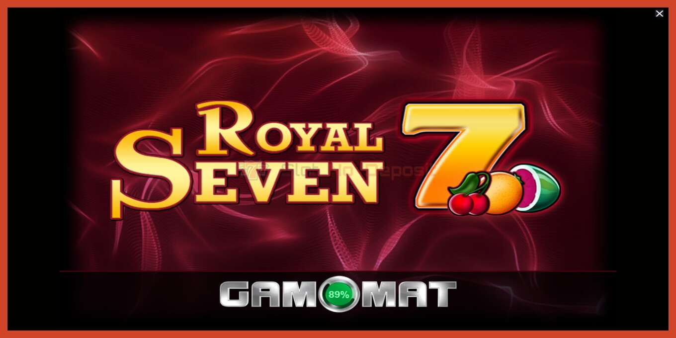 Slot screenshot: Royal Seven no deposit, number - 1