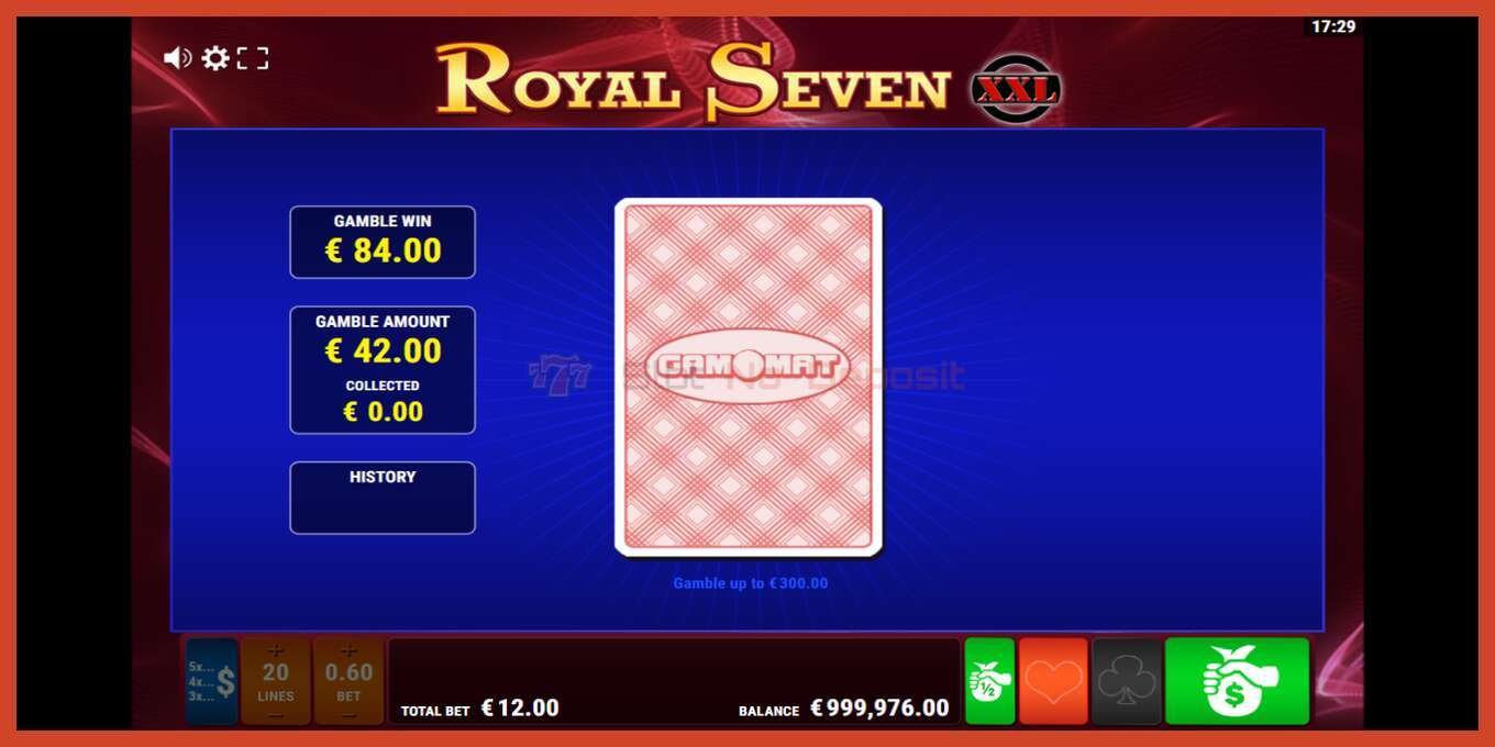 Slot screenshot: Royal Seven XXL no deposit, number - 3