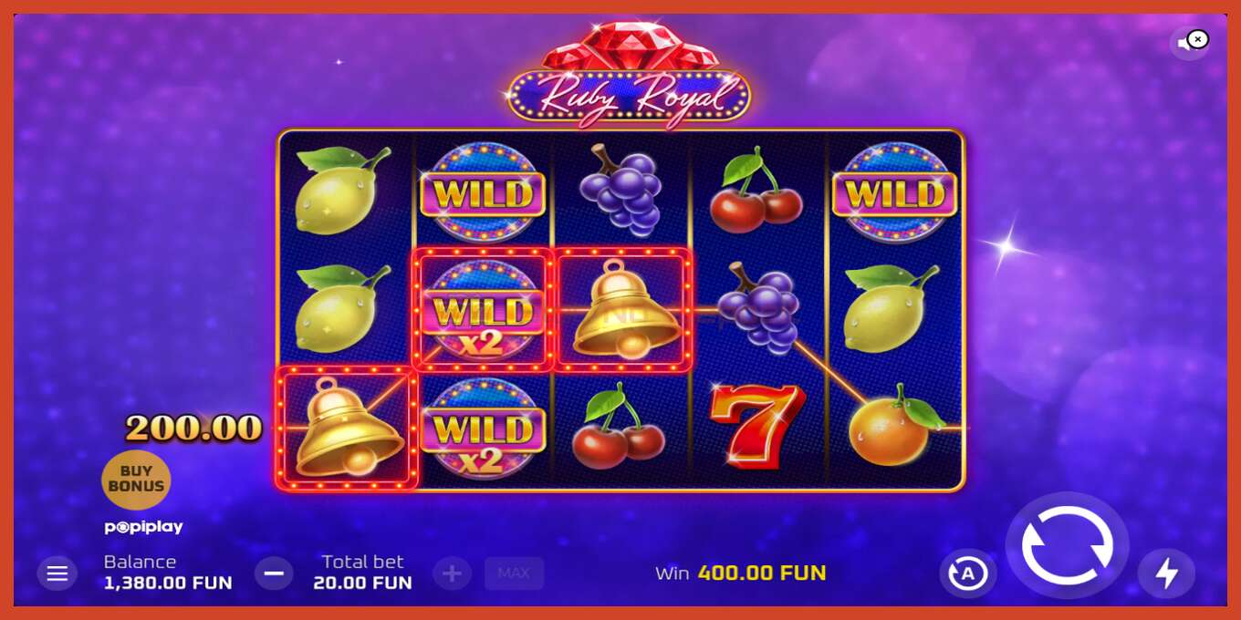 Slot screenshot: Ruby Royal no deposit, number - 4