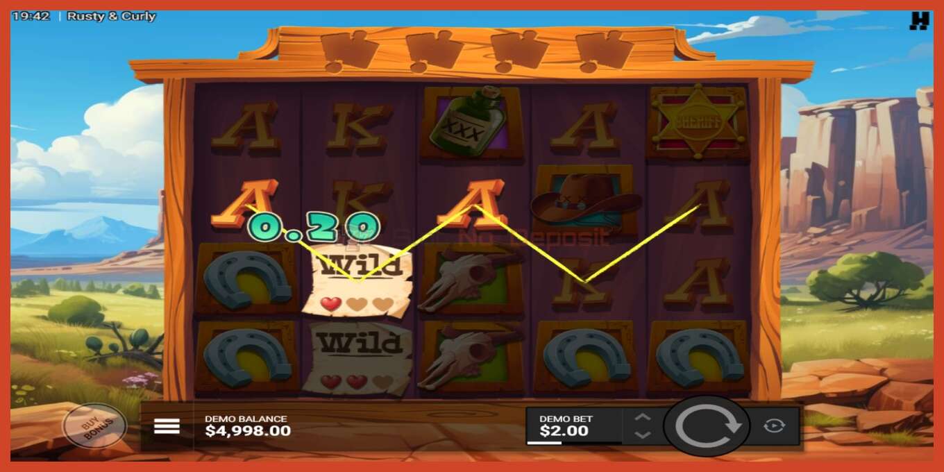 Slot screenshot: Rusty & Curly no deposit, number - 3