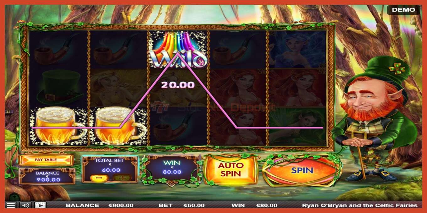 Slot screenshot: Ryan OBryan and the Celtic Fairies no deposit, number - 3