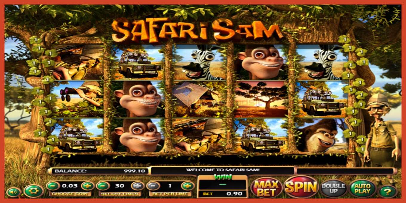 Slot screenshot: Safari Sam no deposit, number - 2