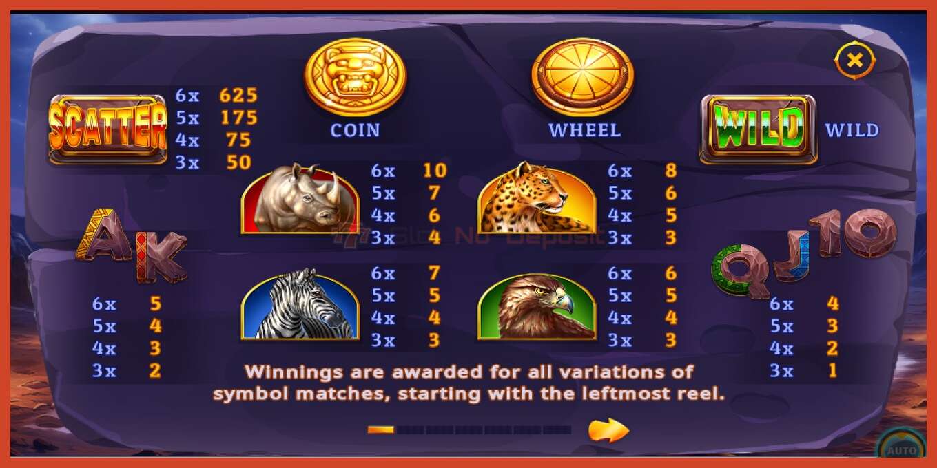 Slot screenshot: Safari Ways Deluxe no deposit, number - 4