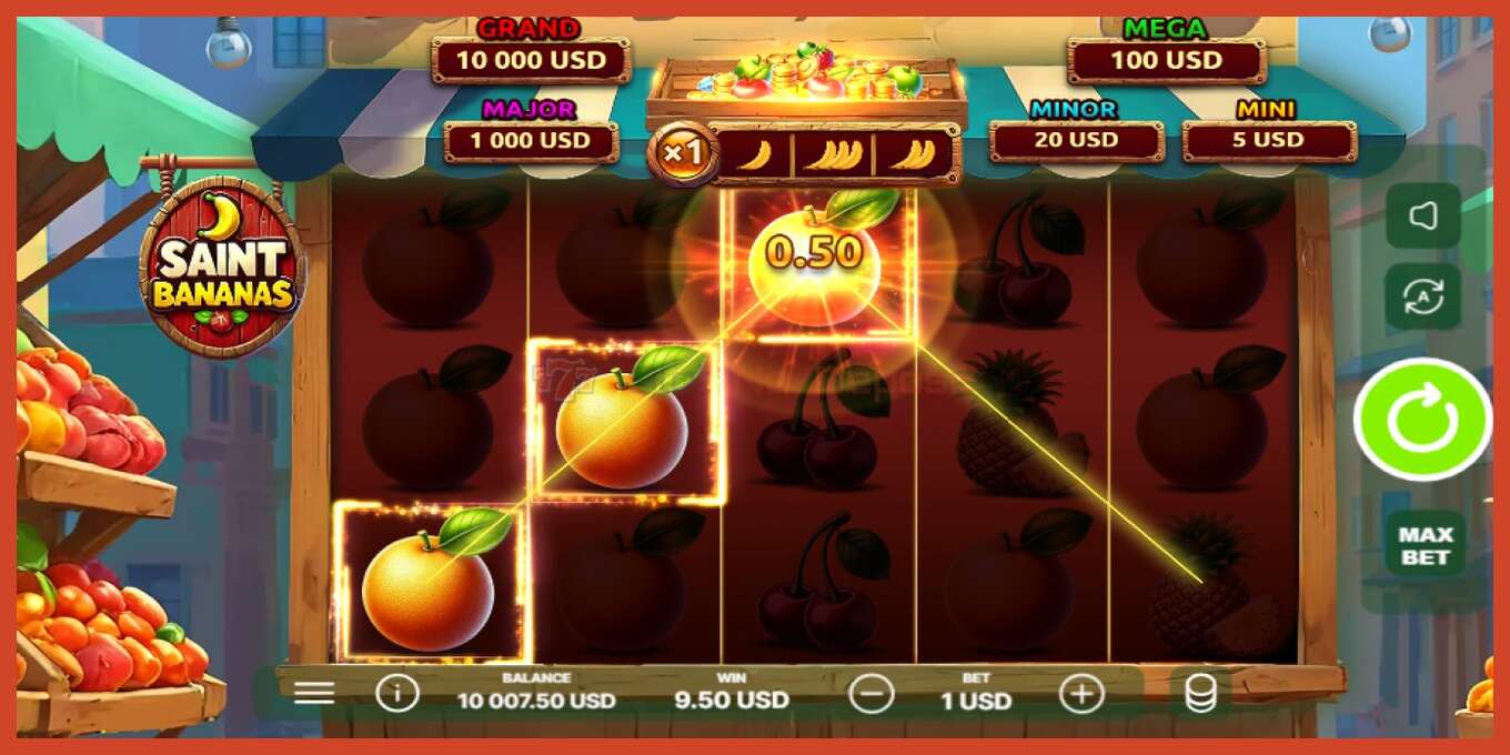 Slot screenshot: Saint Bananas bez depozita, broj - 4