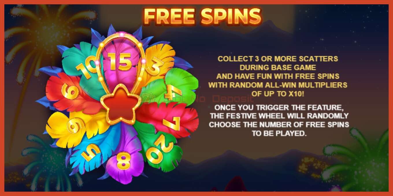 Slot screenshot: Samba Rio Spins no deposit, number - 5