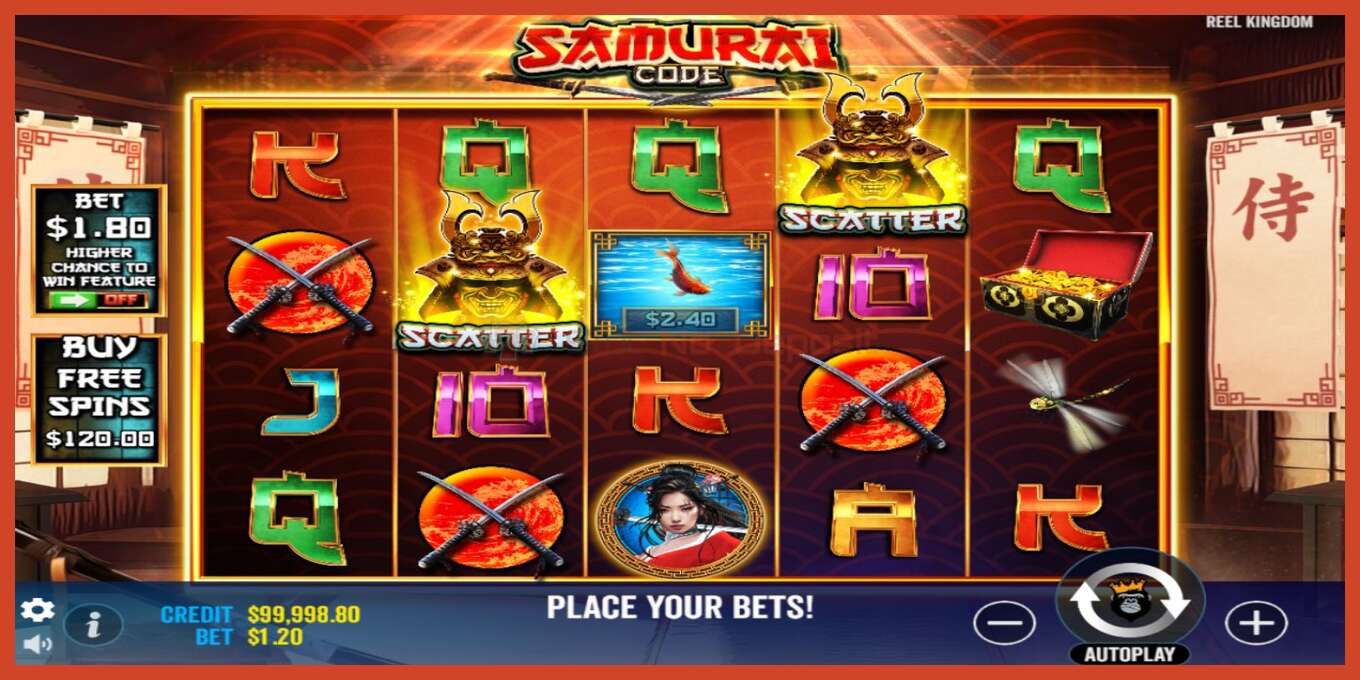 Schermafbeelding van slot: Samurai Code geen aanbetaling, nummer - 2