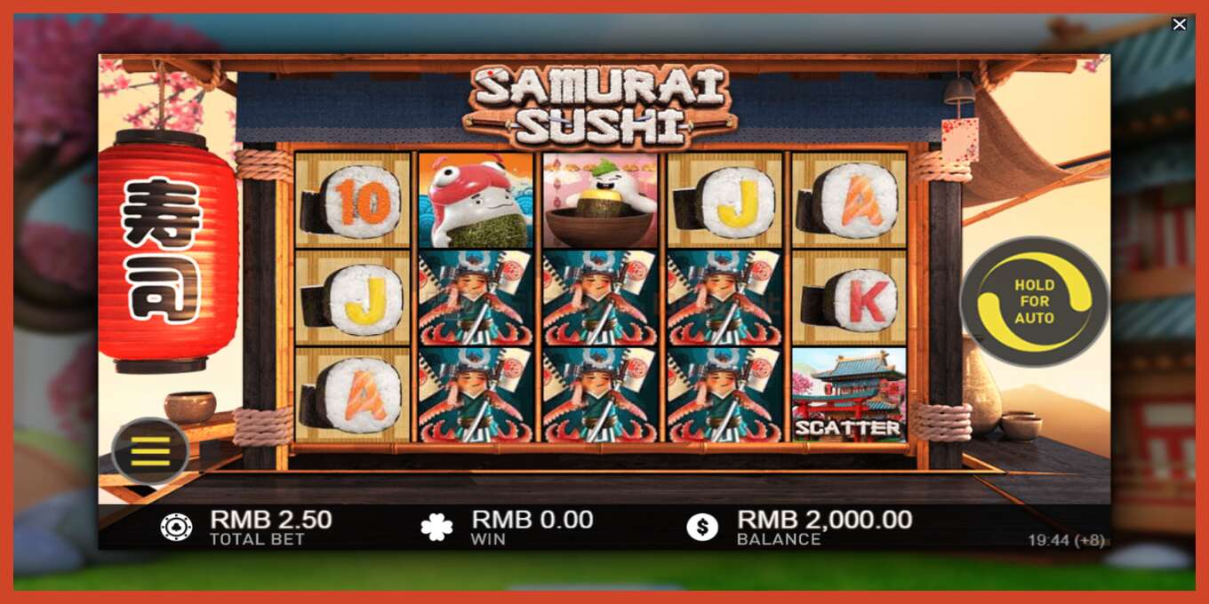 Slot screenshot: Samurai Sushi no deposit, number - 2