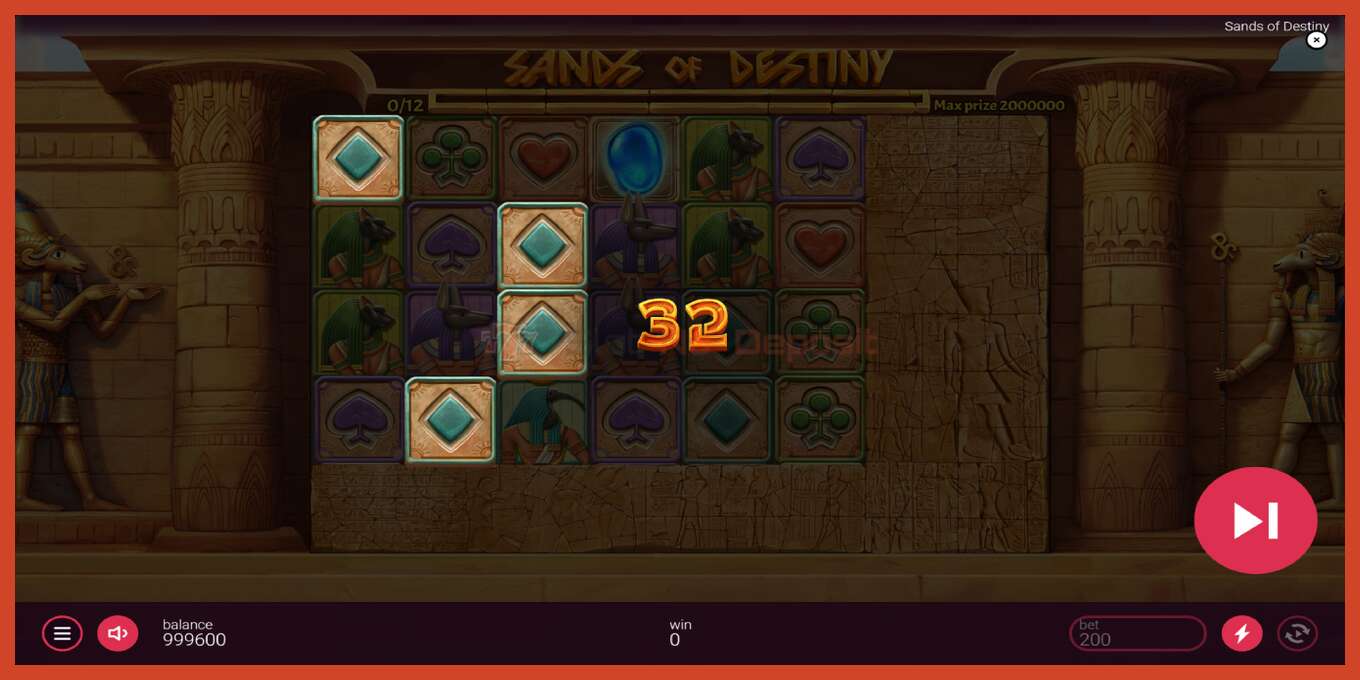 Slot screenshot: Sands of Destiny no deposit, number - 3