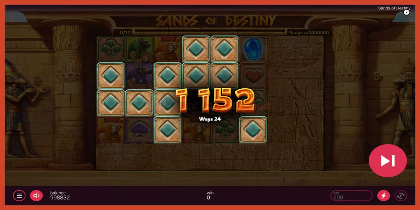 Slot screenshot: Sands of Destiny no deposit, number - 4