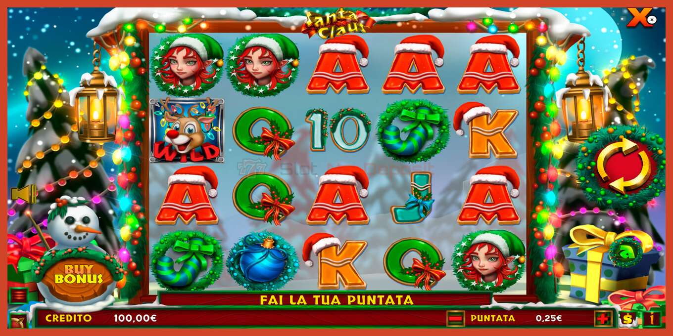 Slot screenshot: Santa Claus no deposit, number - 1