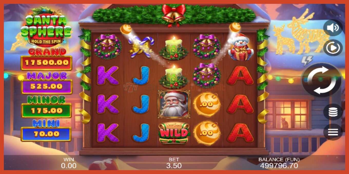 Slot screenshot: Santa Sphere: Hold the Spin no deposit, number - 4