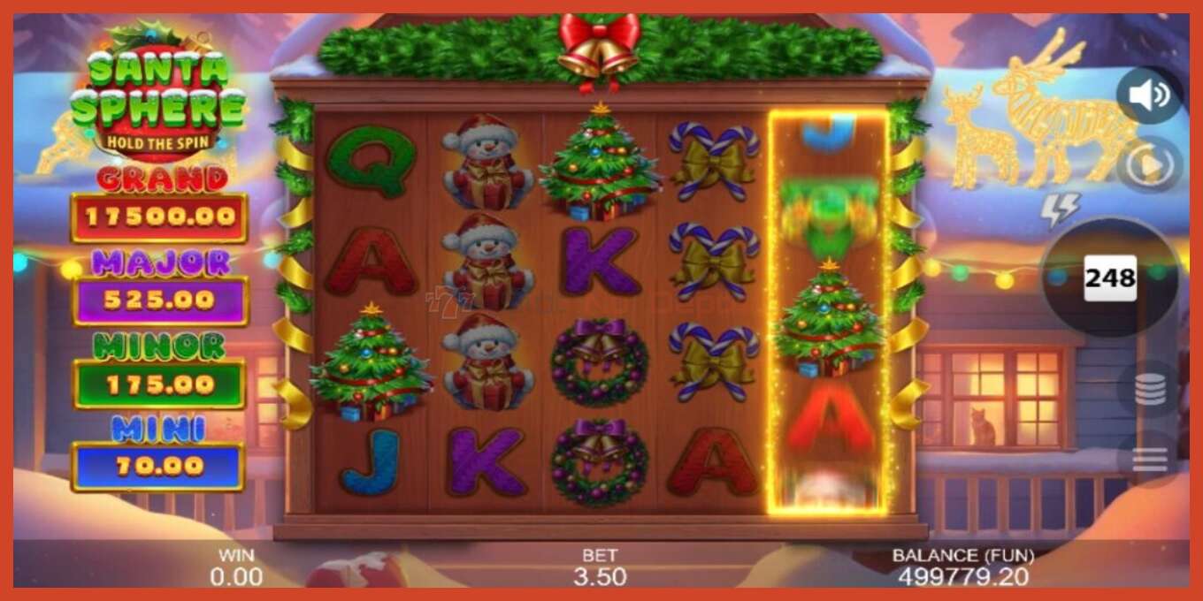 Slot screenshot: Santa Sphere: Hold the Spin no deposit, number - 5