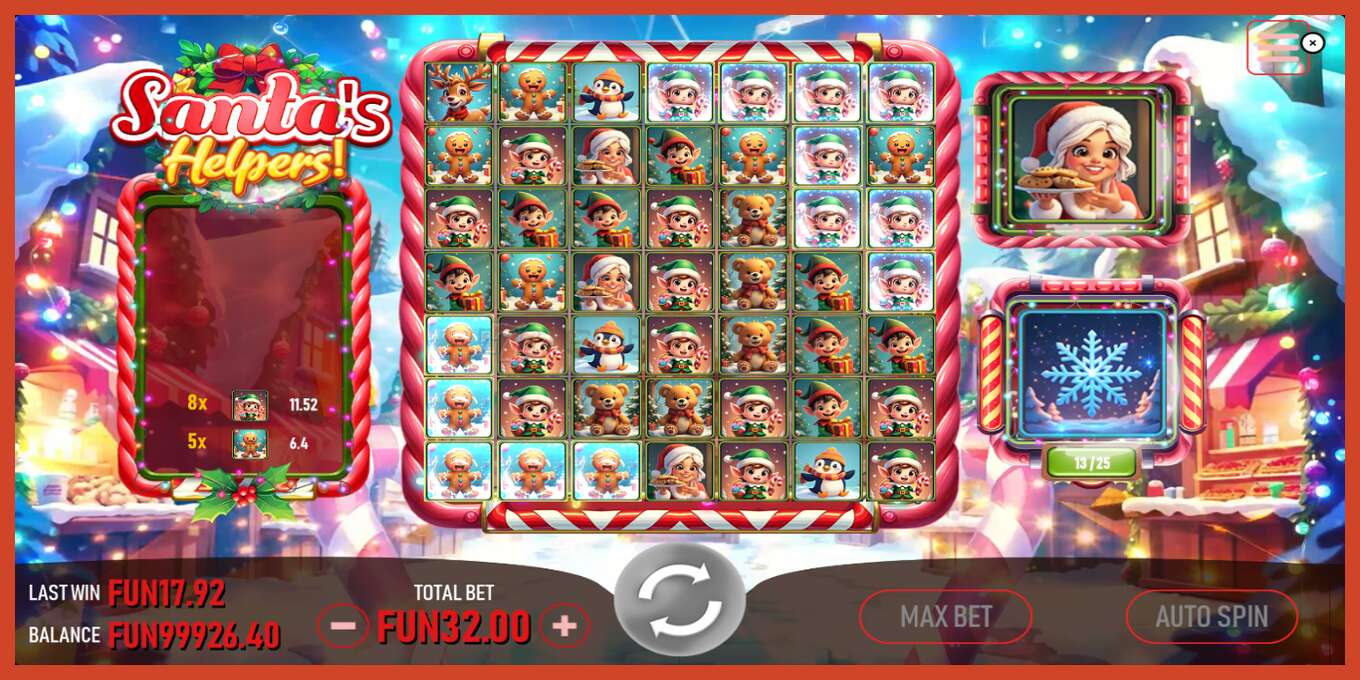 Slot screenshot: Santas Helpers no deposit, number - 3