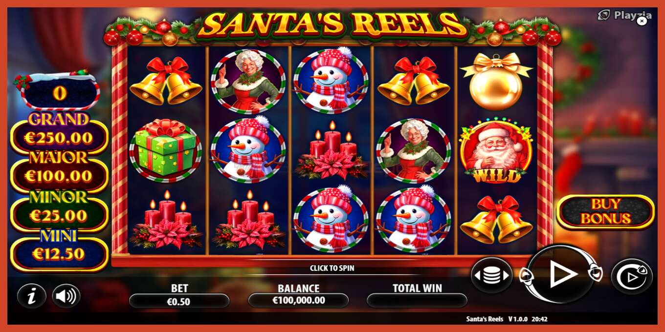 Slot screenshot: Santas Reels no deposit, number - 2