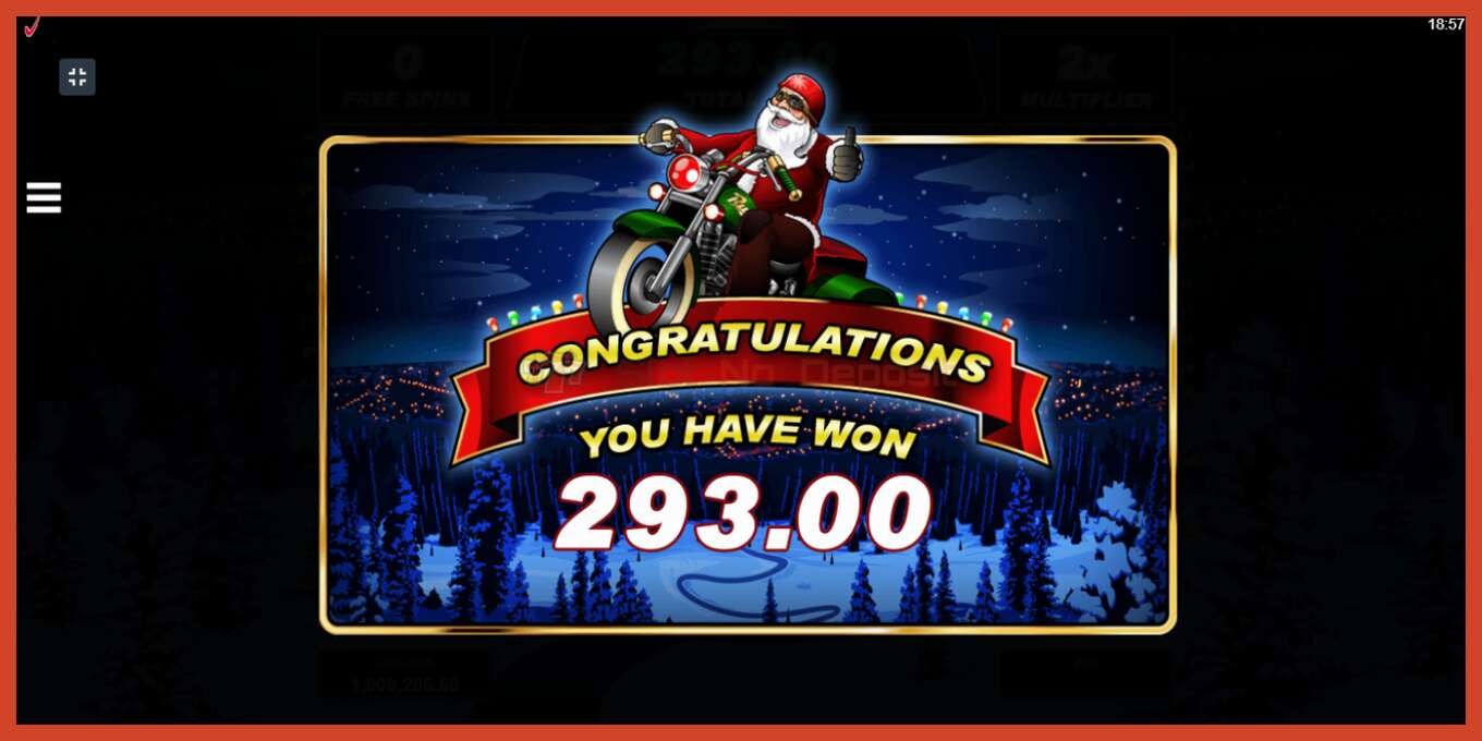 Slot screenshot: Santas Wild Ride no deposit, number - 5