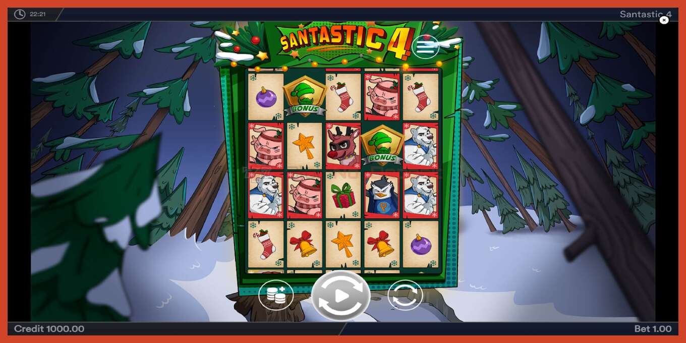 Slot screenshot: Santastic 4 no deposit, number - 2