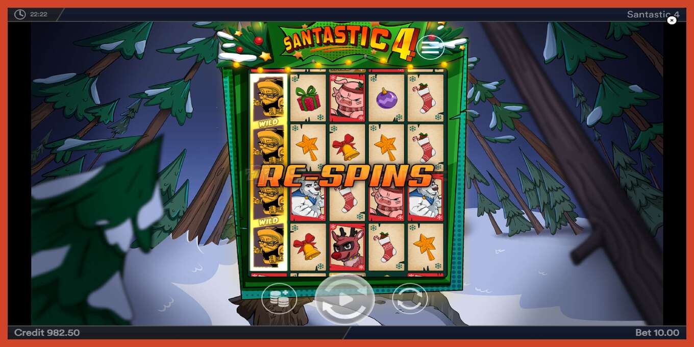 Slot screenshot: Santastic 4 no deposit, number - 4