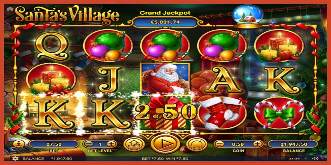 Slot screenshot: Santa´s Village no deposit, number - 3