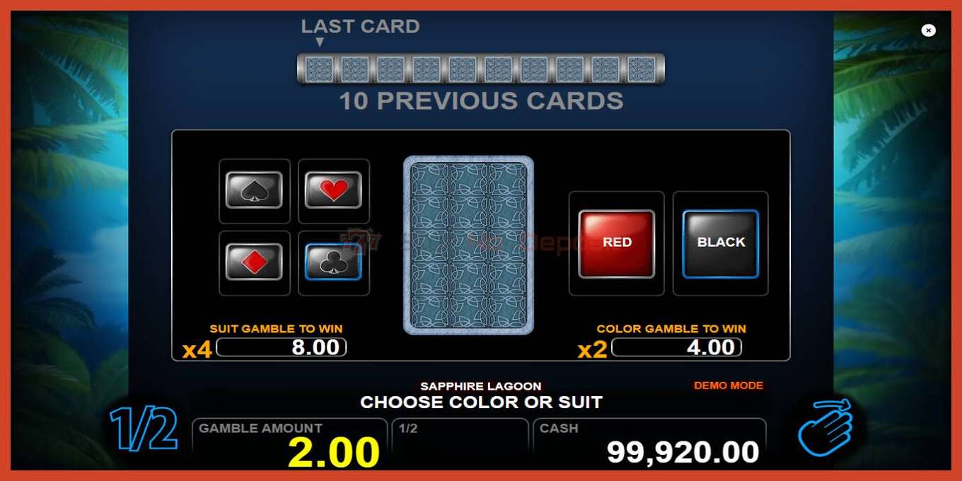 Slot screenshot: Sapphire Lagoon no deposit, number - 3