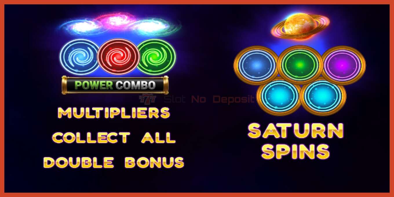 Slot screenshot: Saturn Spins Power Combo no deposit, number - 4