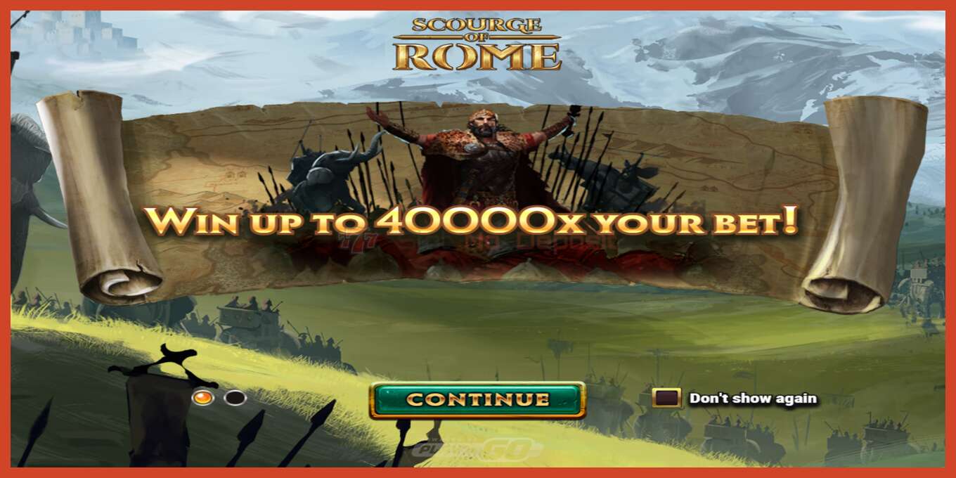 Slot screenshot: Scourge of Rome no deposit, number - 5