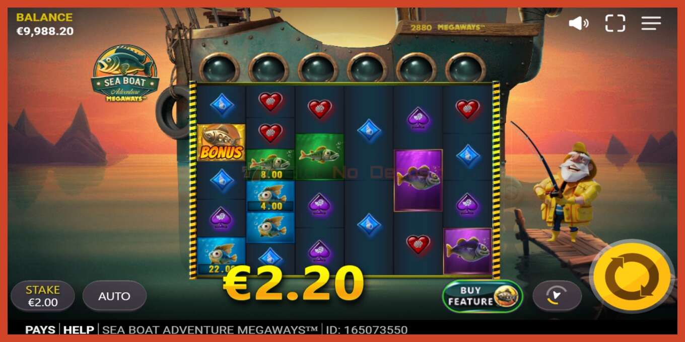 Slot screenshot: Sea Boat Adventure Megaways no deposit, number - 3