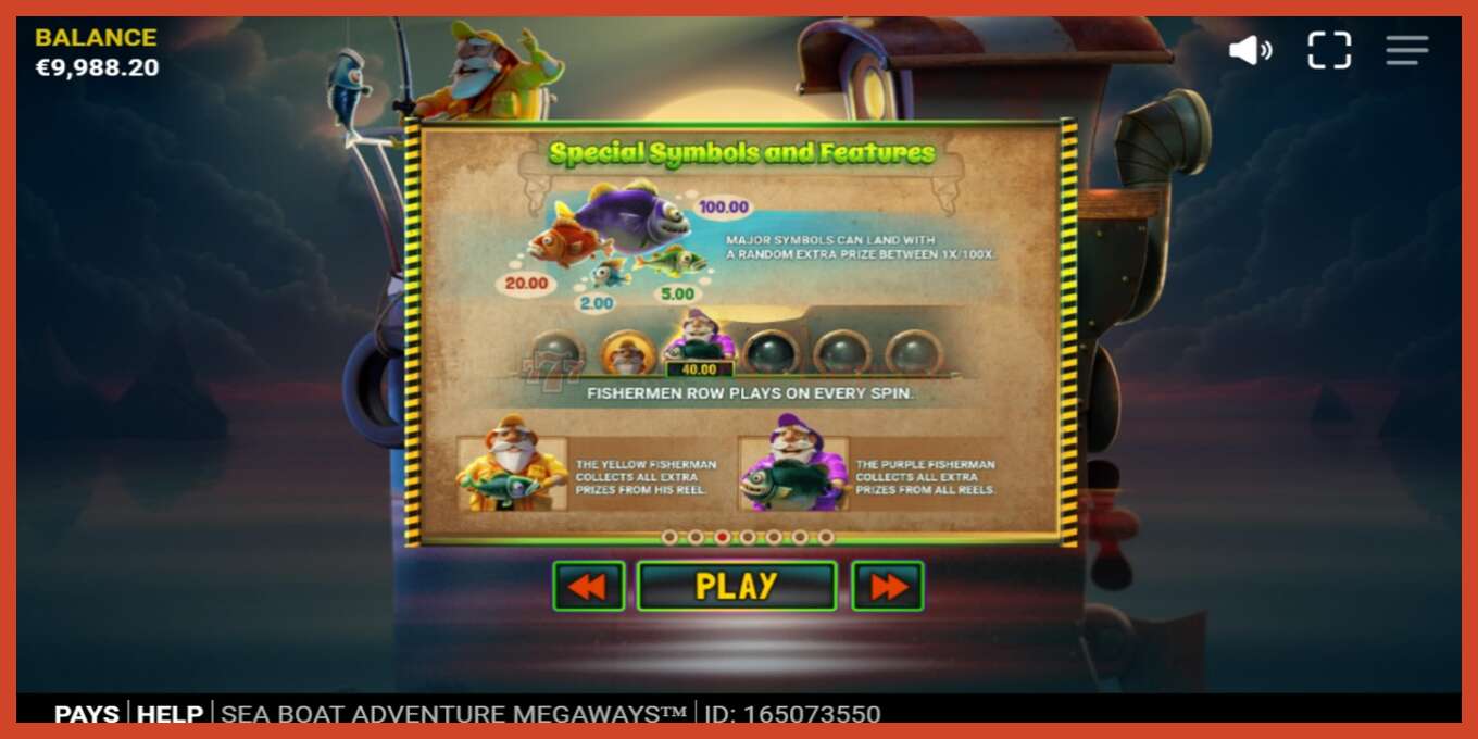 Slot screenshot: Sea Boat Adventure Megaways no deposit, number - 4