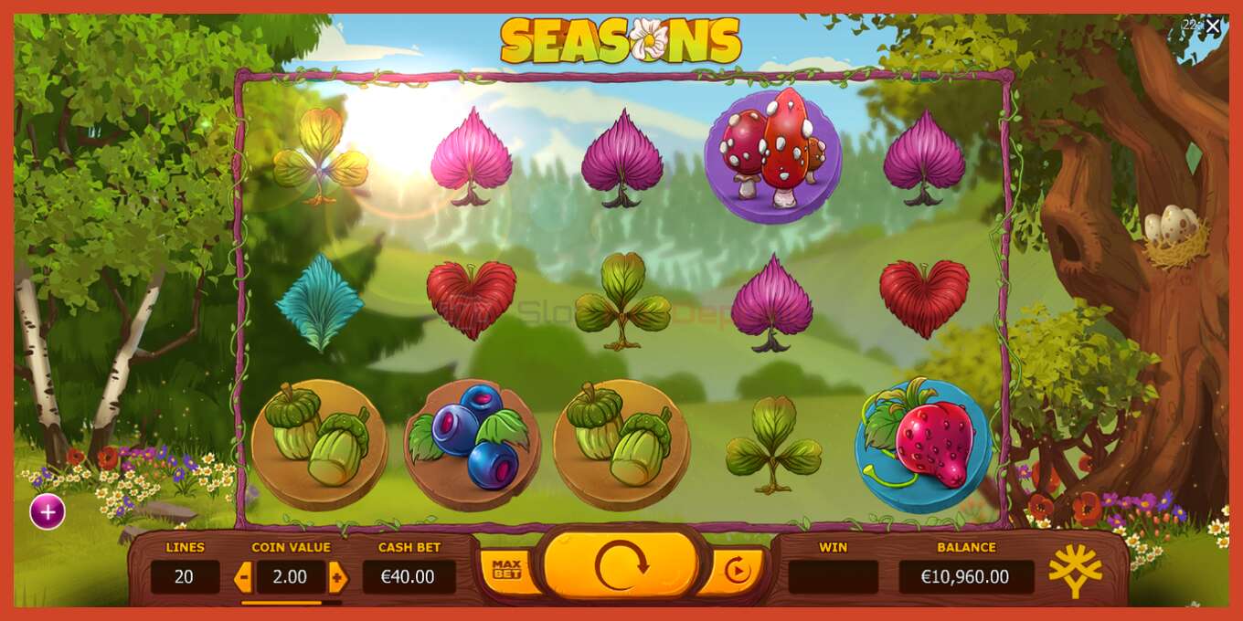 Slot screenshot: Seasons no deposit, number - 3