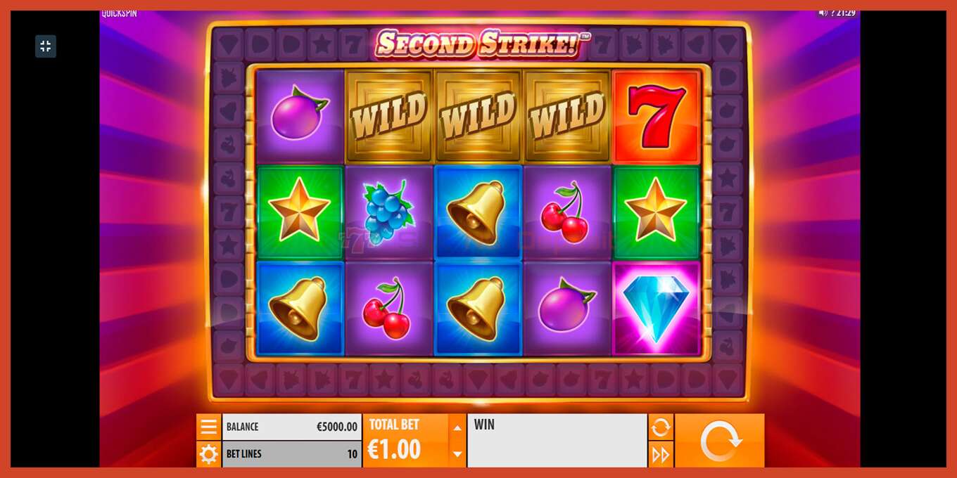 Slot screenshot: Second Strike no deposit, number - 1