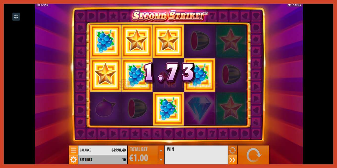 Slot screenshot: Second Strike no deposit, number - 4