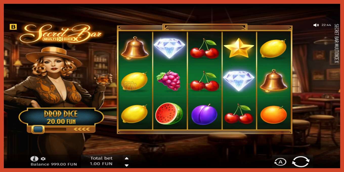 Tangkapan skrin slot: Secret Bar Multidice X tiada deposit, nombor - 2